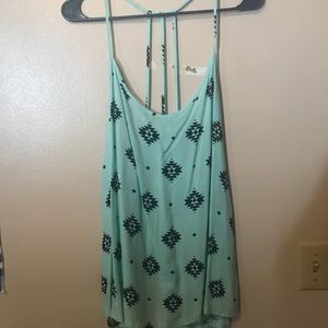 Light blue Aztec tank top